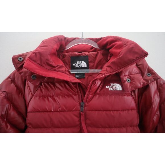 The North Face Women's Sz S Beetroot Red Ruby Metropolis Down Jacket - Picture 3 of 16